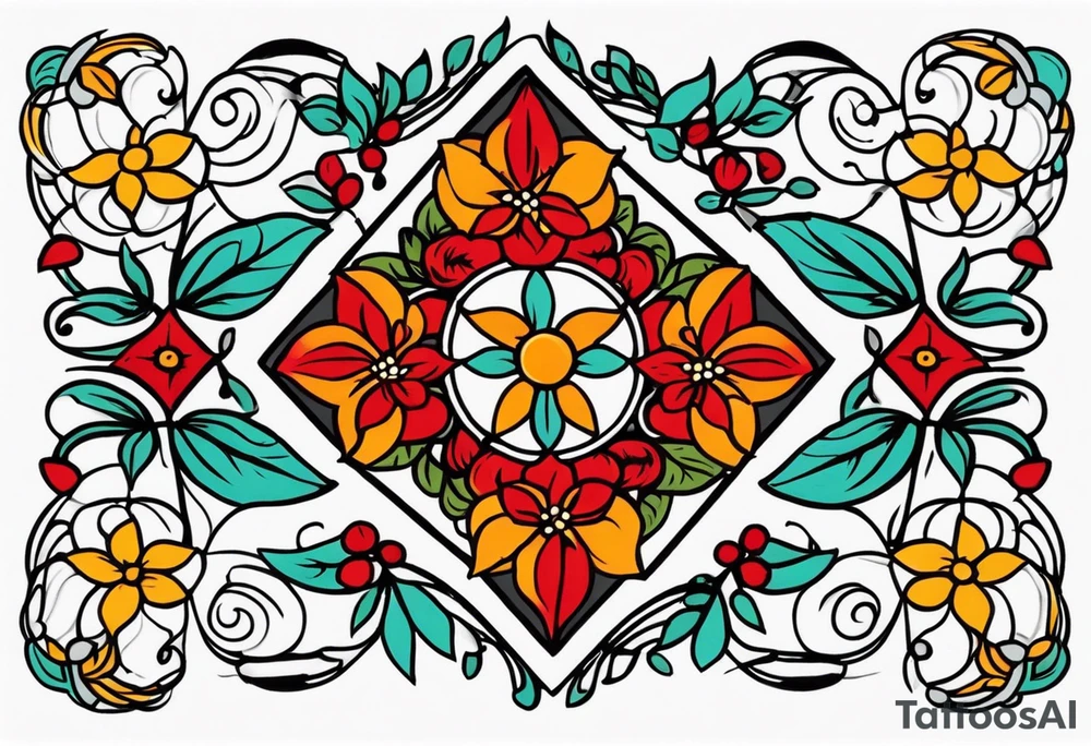 bless you 

old school vintage simple traditional design 

bold color simple tattoo idea
