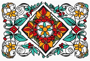 bless you 

old school vintage simple traditional design 

bold color simple tattoo idea