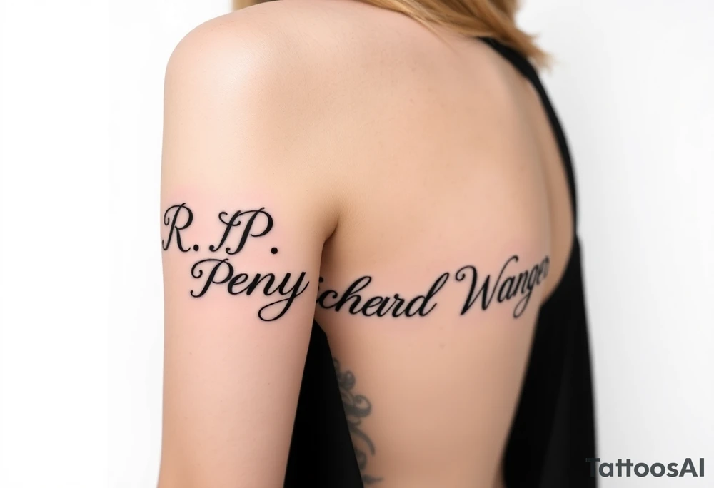 R.I.P. Penny & Richard Wagner tattoo idea