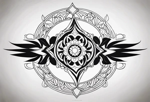 a symbol of firmness of spirit, strength and stability tattoo idea