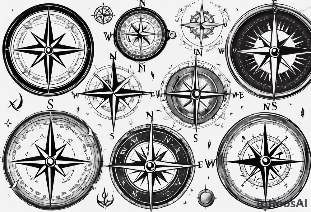 Compass tatoo tattoo idea