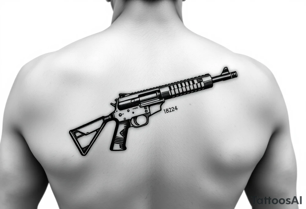 Arm tat
 Writing old school 
gun  76-2323 proverbs 18:24 tattoo idea