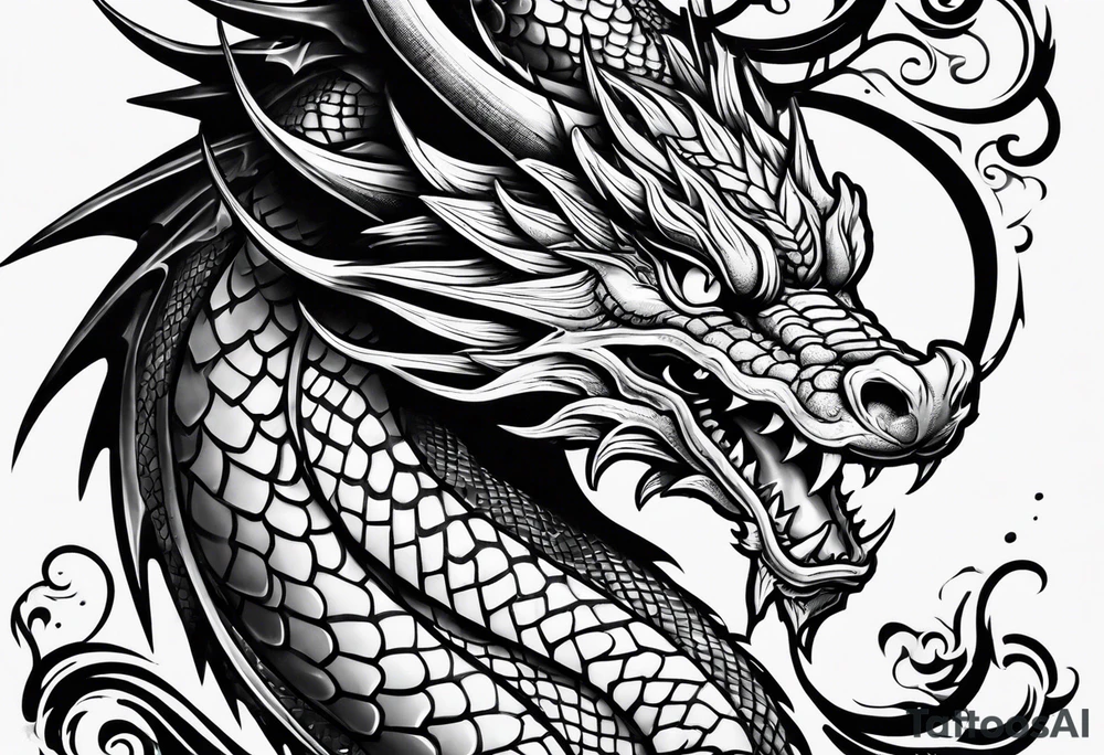 Dragon tattoo idea