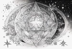 Constellation of stars January 3rd 2003 tattoo idea