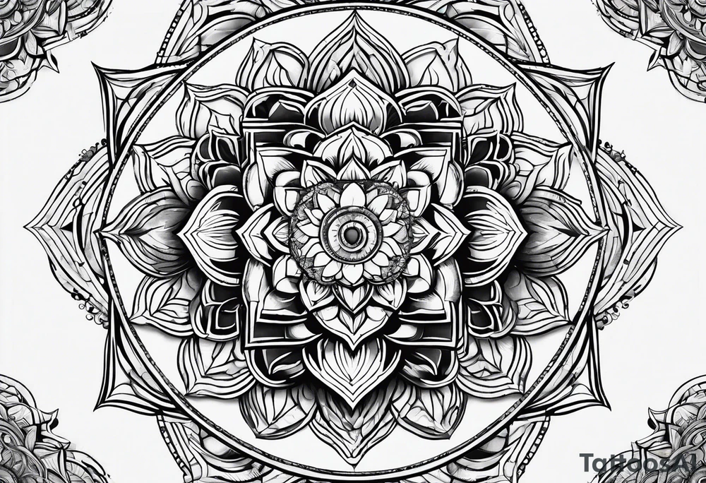 sacred geometry tattoo idea