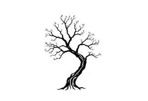 easy windy tree tattoo idea