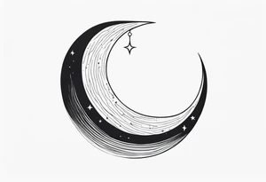 Crescent Moon tattoo idea