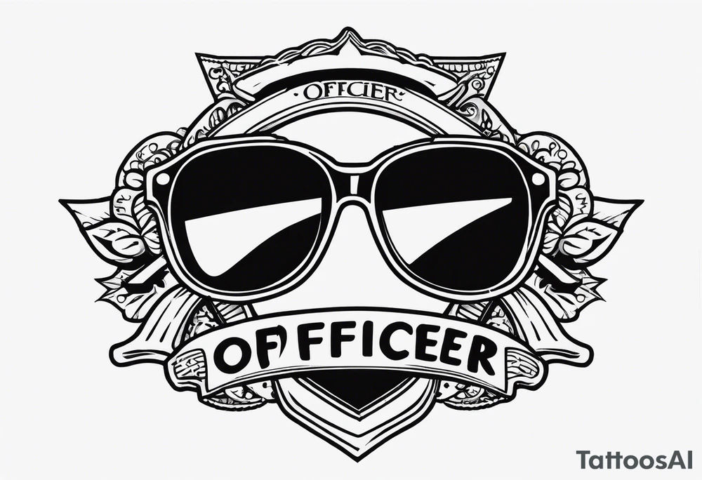 sunglasses Officer tattoo idea