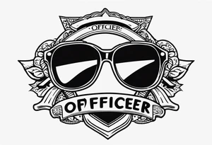 sunglasses Officer tattoo idea