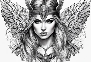 valkyrie wings tattoo idea