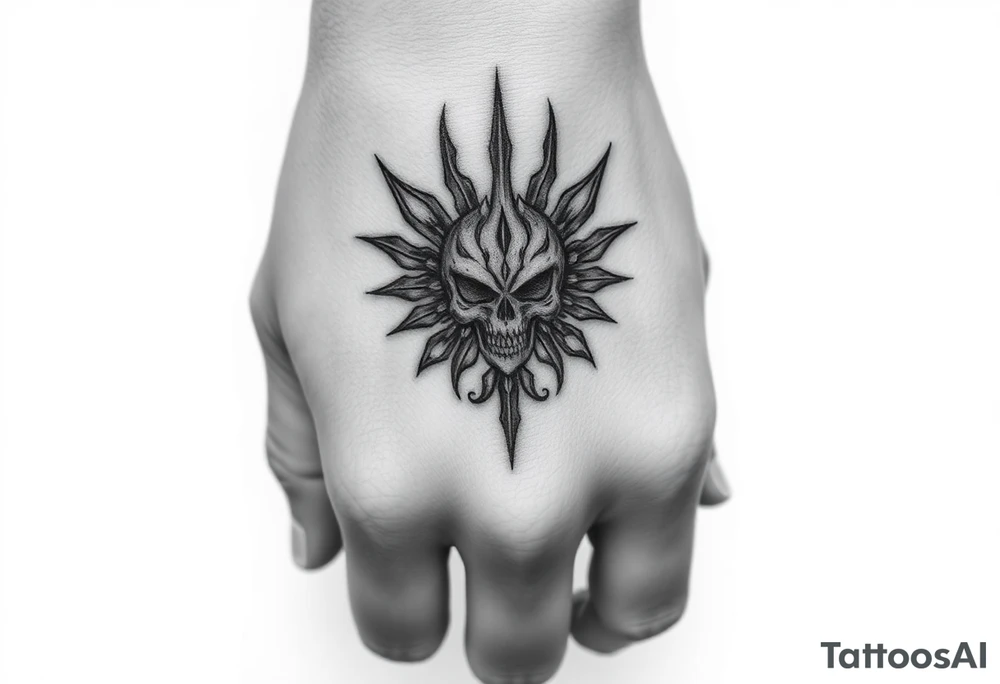 Goth and heavy metal tattoo idea