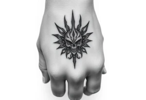 Goth and heavy metal tattoo idea