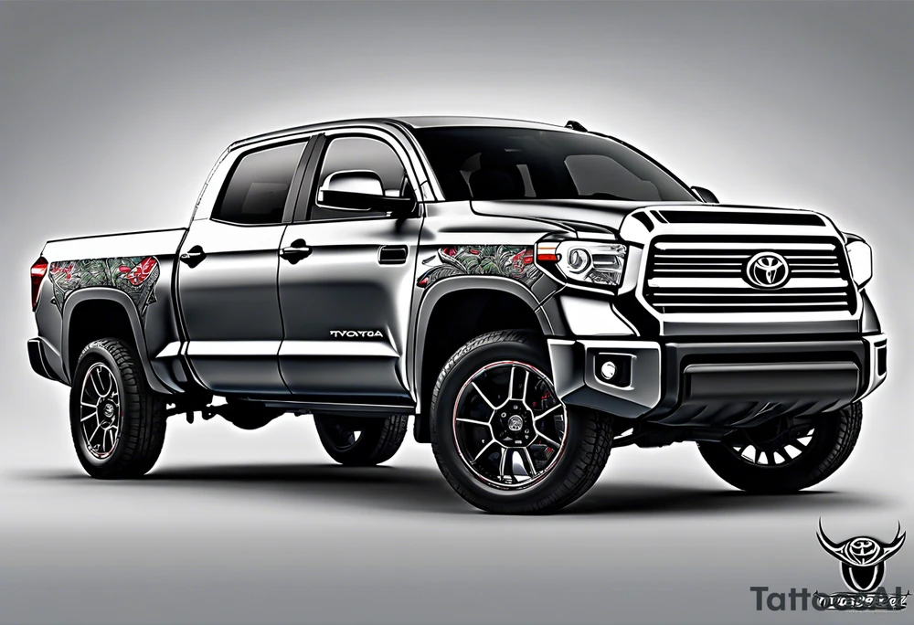 2015 toyota tundra gray lowered into the weeds tattoo idea