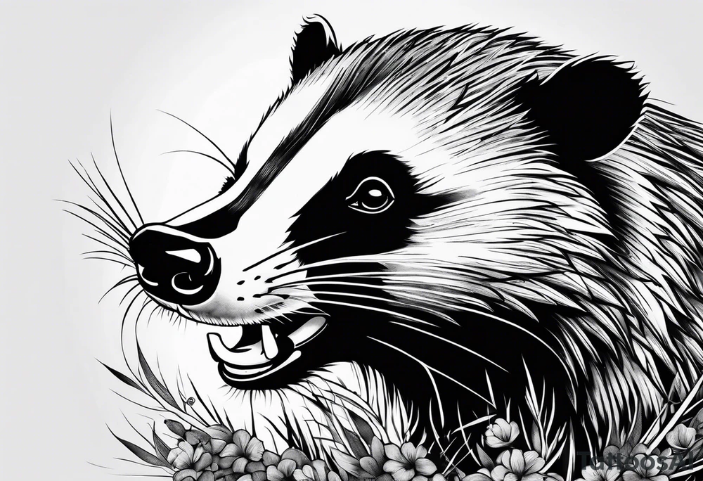 Angry Mc.Badgers tattoo idea