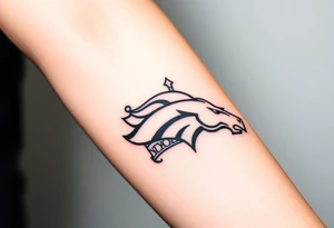 Rest in peace Denver broncos king crown tattoo idea