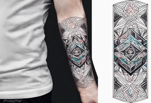 British, forearm tattoo, geometric, subtle, men, culture, iconic tattoo idea