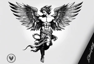 icarus classical design tattoo idea