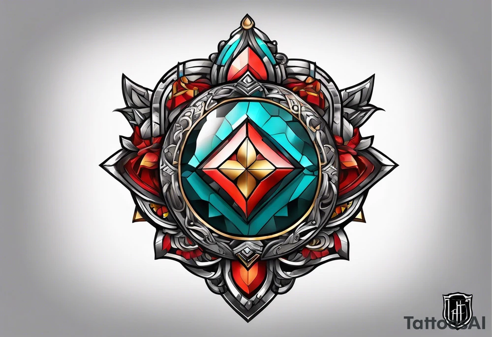 shield knot shoulder tattoo tattoo idea
