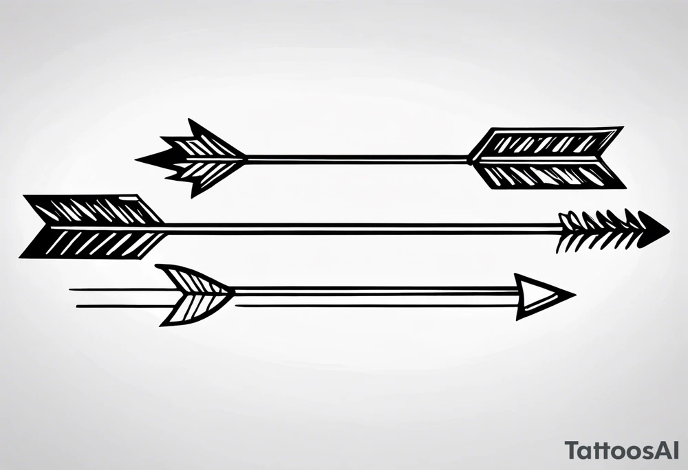 Rustic Arrow tattoo idea