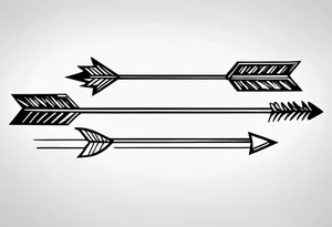 Rustic Arrow tattoo idea