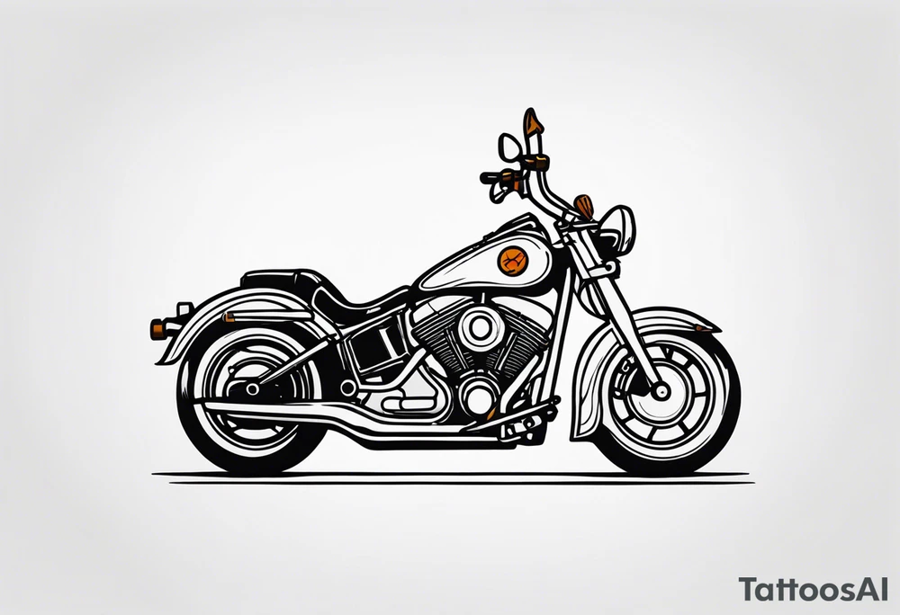 motorcycle tattoo idea