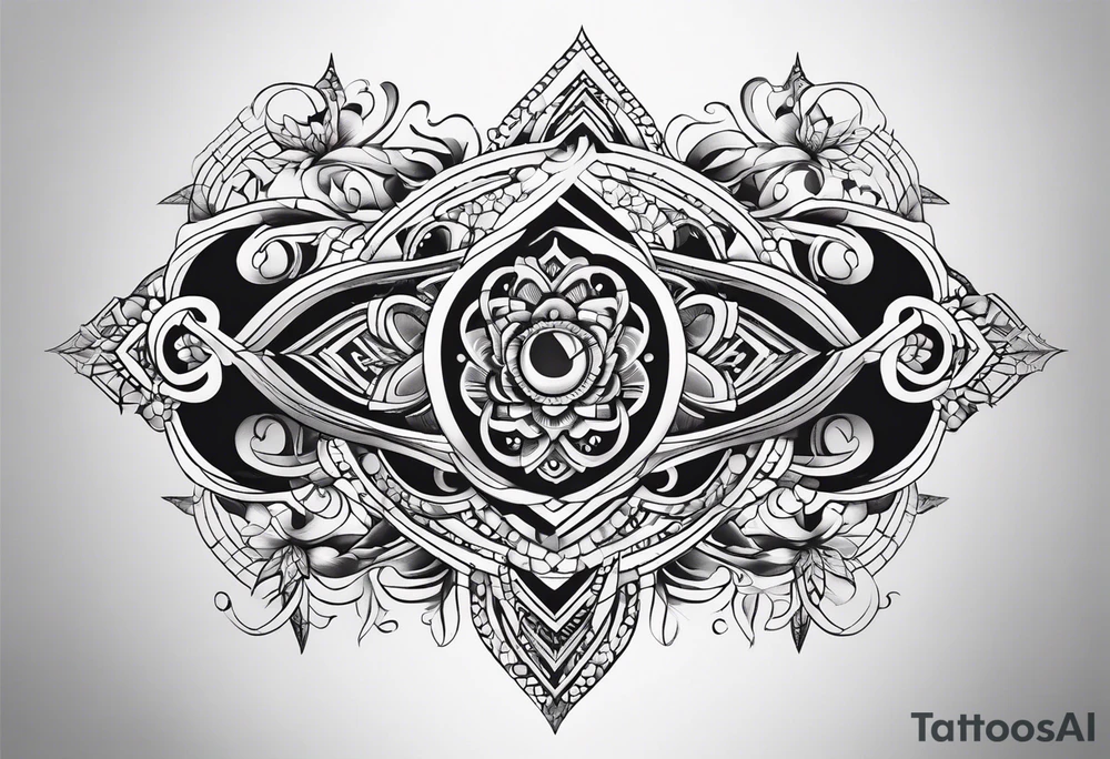 Horizontal, Infinity symbol tattoo idea