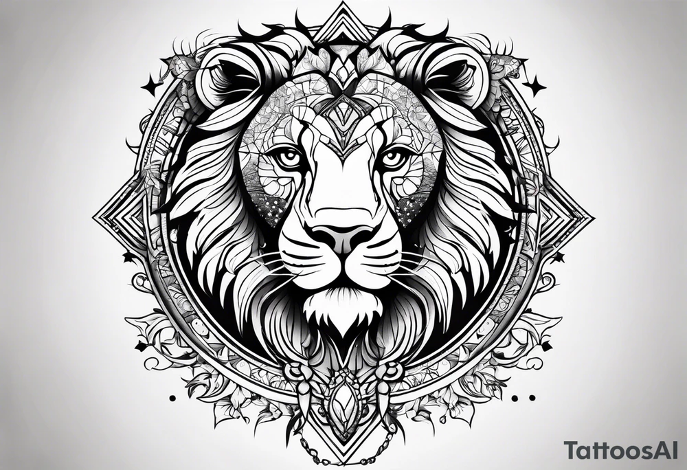 Leo astrologysign tattoo idea