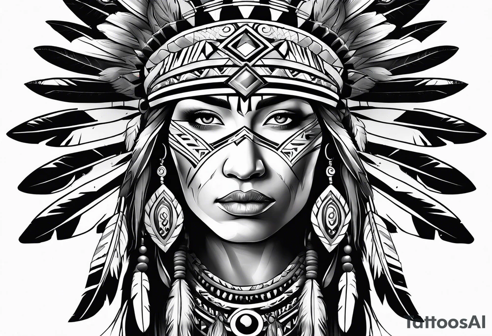 Native American designs tattoo idea