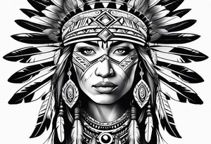 Native American designs tattoo idea