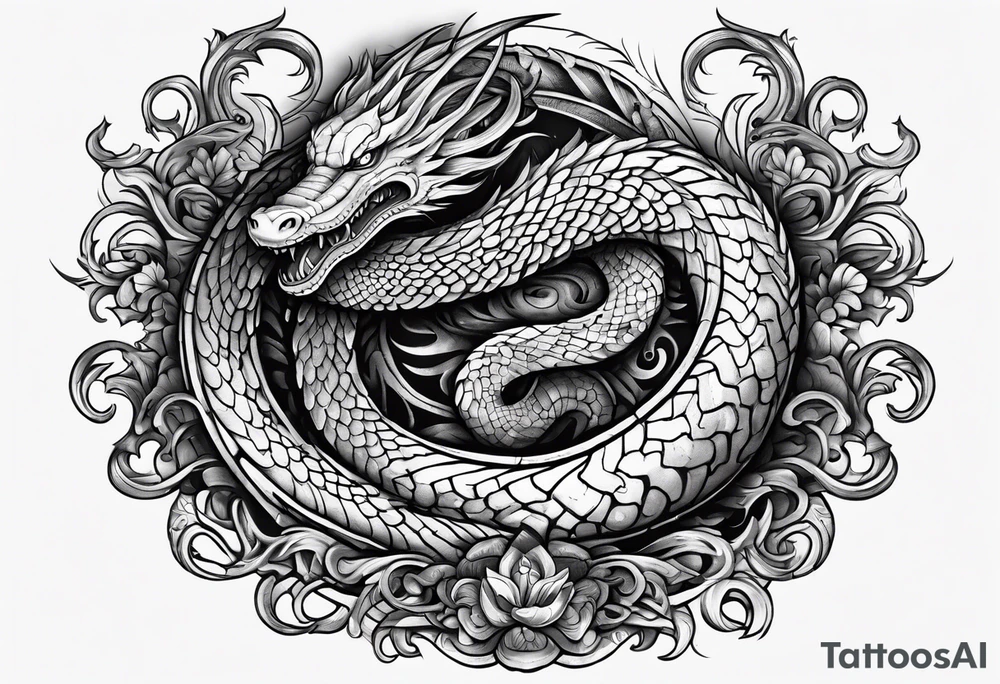 Leviathan serpent wrapped around my fore arm tattoo idea