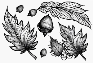 Acorn tattoo idea