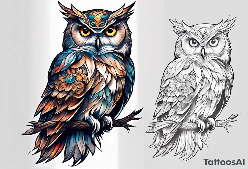 Owl Mage tattoo idea