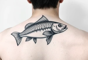Only using the word picses creat a unique image with fishes tattoo idea