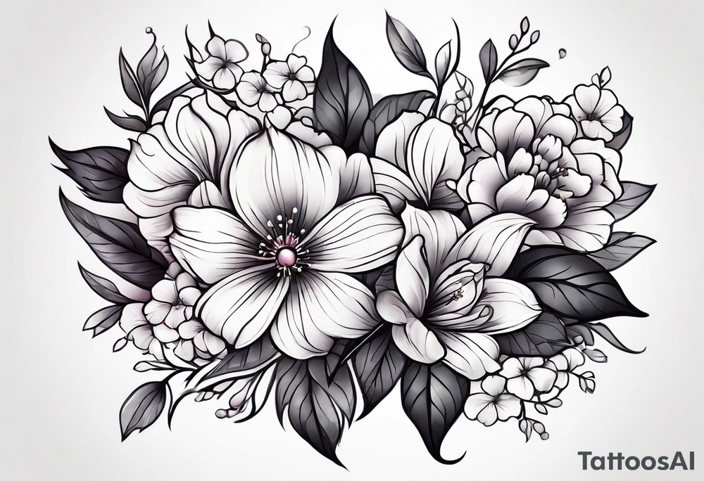 Flowers tattoo idea