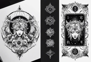 Gemini zodiac sign tattoo idea