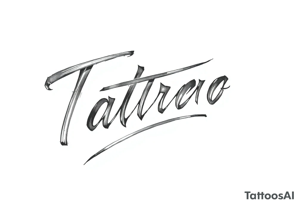 Cursive tattoo idea