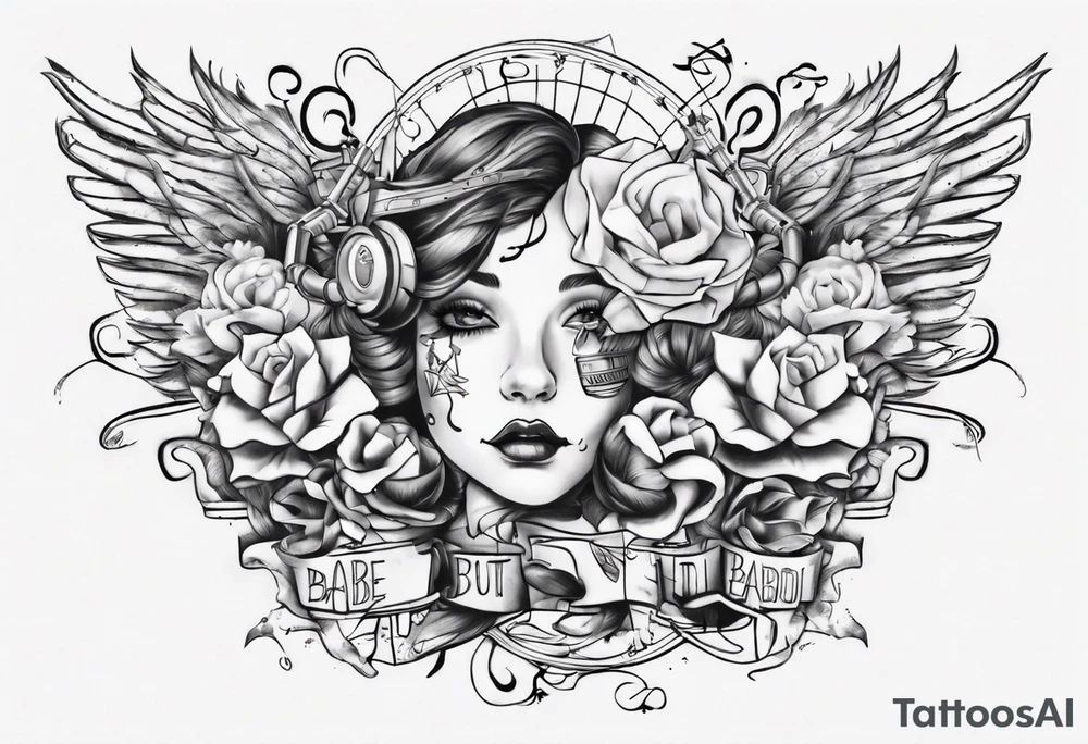 Babe, Fuck around find out but written in music. tattoo idea