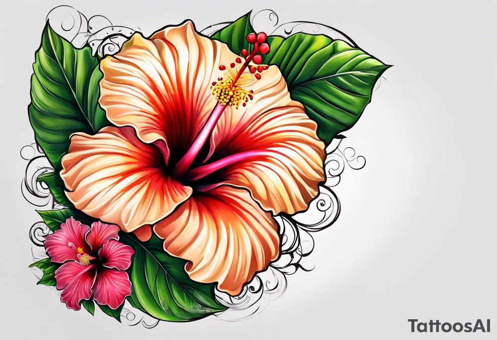 Hibiscus tattoo idea