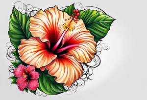 Hibiscus tattoo idea