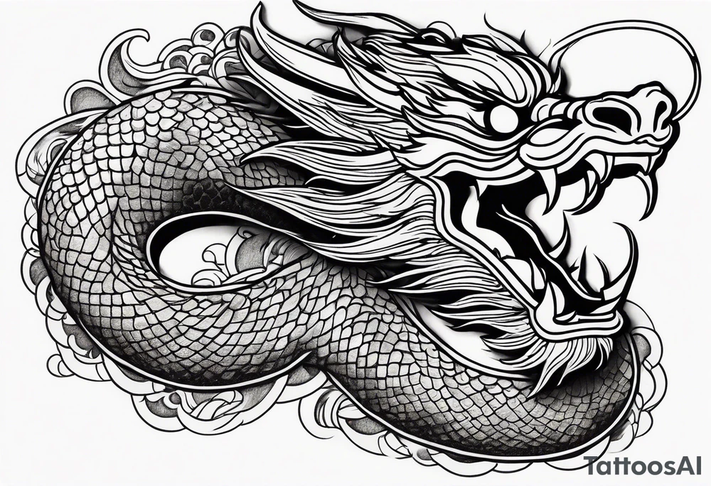 Chinese dragon tattoo idea
