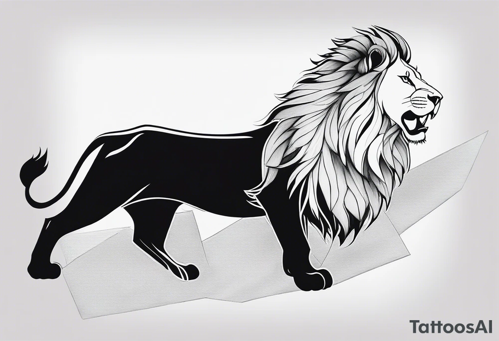 half sleeve from shoulder to elbow. lion for strength, kite for childhood, and light burst over the top of the shoulder. tattoo for a male so should be masculine but have a feeling of wanderlust. strong shade work tattoo idea