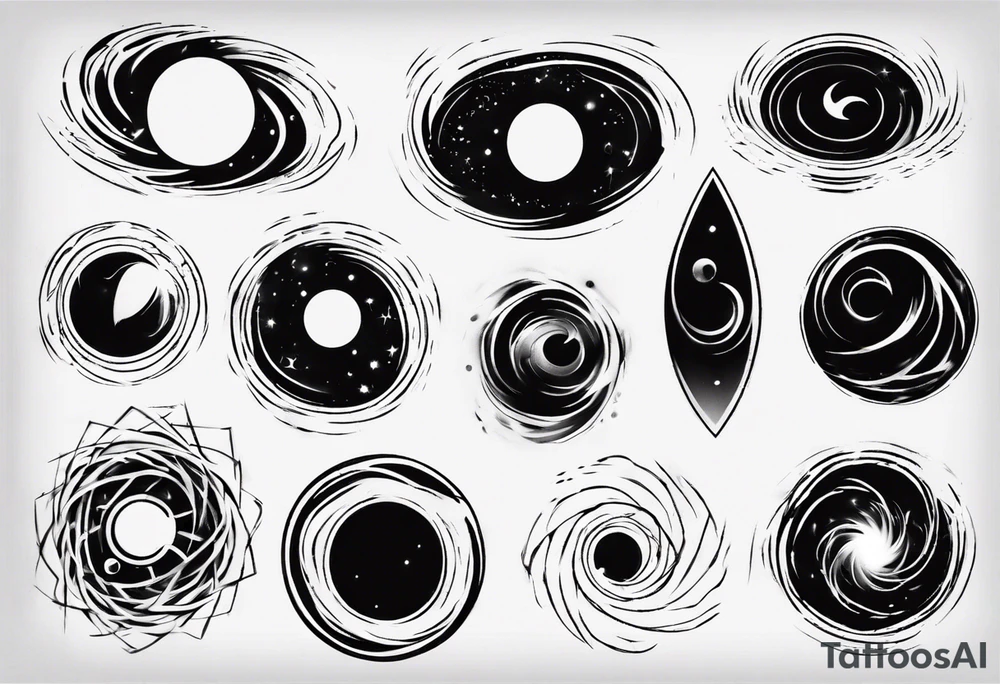 black hole tattoo idea