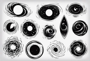black hole tattoo idea