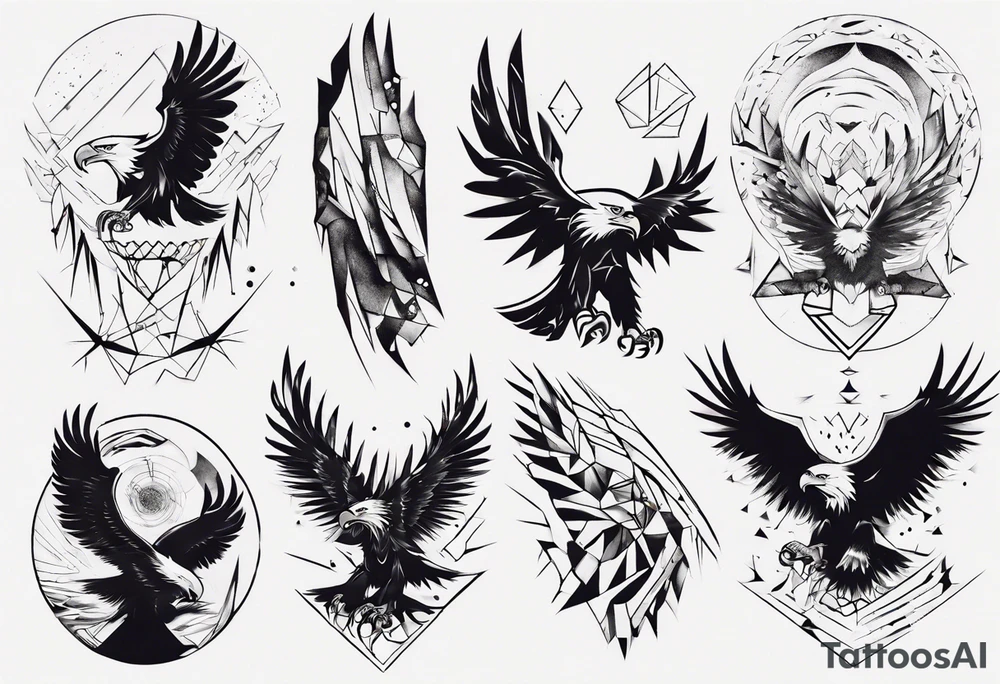 underworld 
mountains eagles tattoo idea
