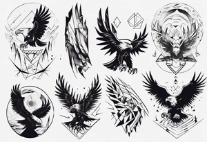 underworld 
mountains eagles tattoo idea