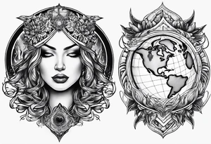 burning earth tattoo idea