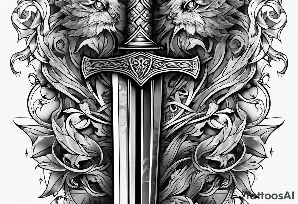 Viego's sword for lower arm tattoo idea