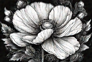Cosmos, Poppy’s tattoo idea