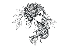 Reincarnation,majestic,powerful,beauty,girl tattoo idea