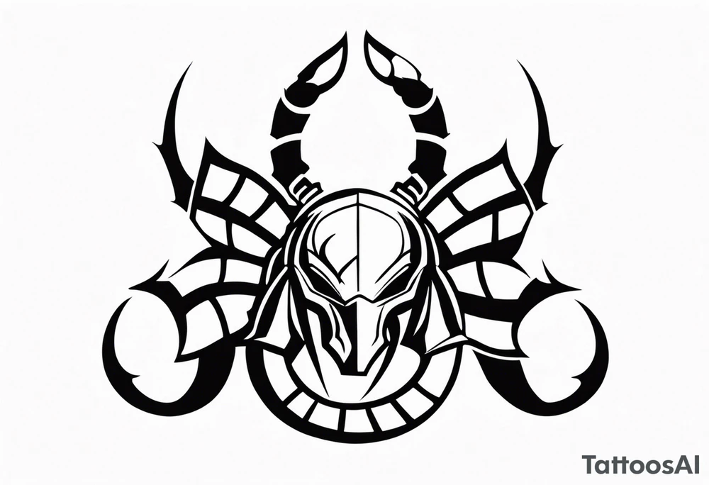 Iconic character Scorpion from Mortal Kombat game tattoo idea